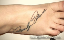 Marilyn Monroe Tattoo: Brandy Hanks
