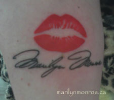 Marilyn Monroe Tattoo: Warren Gloom